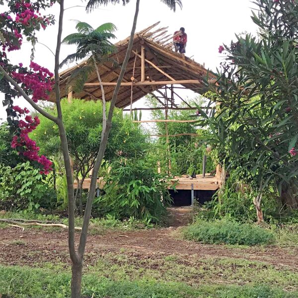 The process of making a family tent