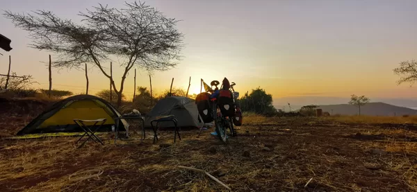 Cyclist friendly campsite